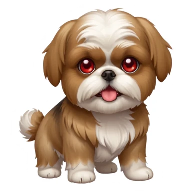 Shih Tzu dog drunk sticker