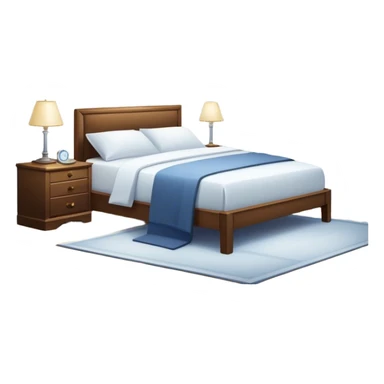 A dimly lit white bedroom. The bed is neatly made, and a glass of water sits beside a book on a cozy nightstand. Soft lighting signals a peaceful wind-down, representing the calm and control that comes from reclaiming your evenings. sticker