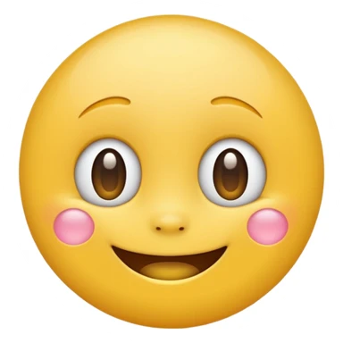 I'm making a website that generates English fairy tales, and I want to create an emoji to use for greeting in the intro. I want it to have a round, cute, and bubbly look that children will love. Please make a fitting emoji. sticker