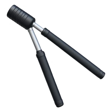 police baton with handles  sticker