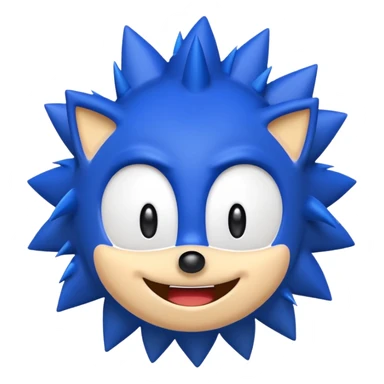 If your trying to make a sonic emoji make him look better. sticker