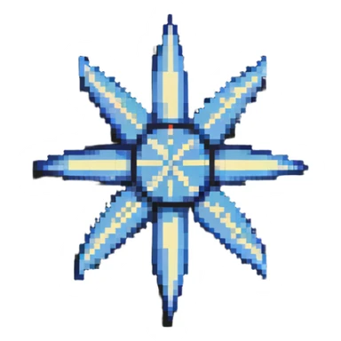 shuriken ninja star weapon item for game sticker