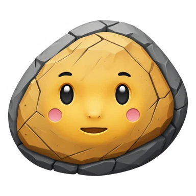 generate me a simple rock without face sticker