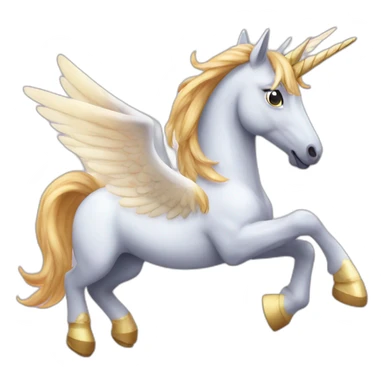 pegasus with an unicorn sticker