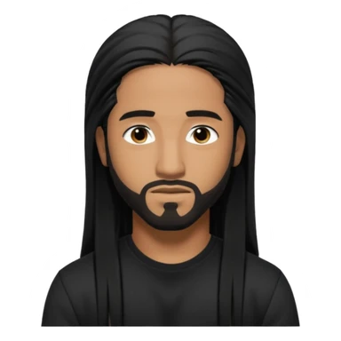 Omarion r&b singer with long black hair sticker