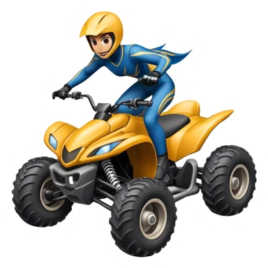 human jump on atv quad banshee front sticker