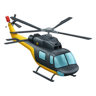 helicopter with a lock sticker