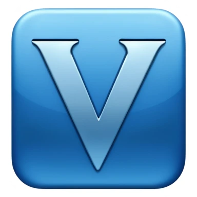 letter v sticker