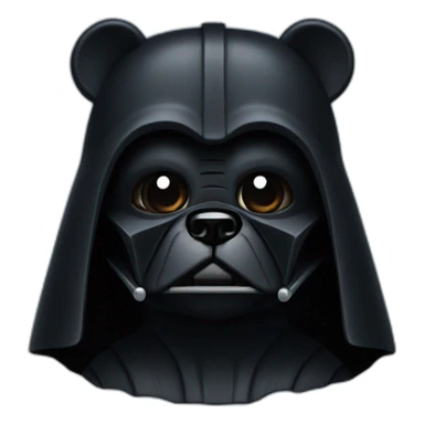 Dark vader bear sticker
