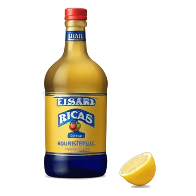 bouteille de Ricard Pastis de Marseille 51 sticker