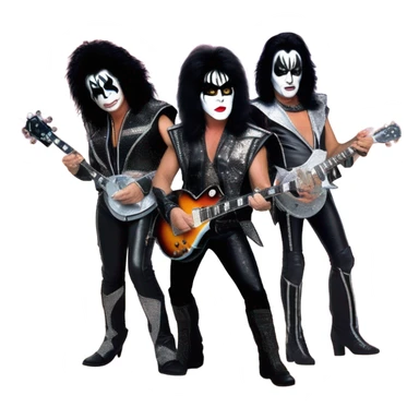 rock band kiss sticker