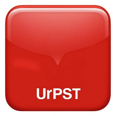 a red square with the words "ur pist" in the middle of the square sticker