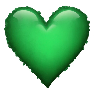 Green grunge heart sticker