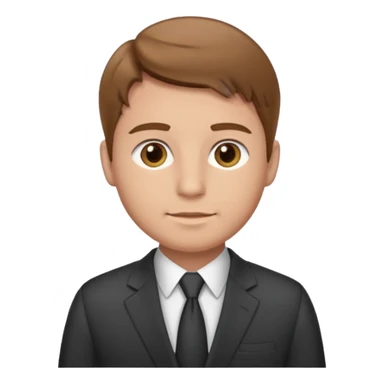 man with lgiht brown hair doing back, round cheeks at work lighter skin, hazel eyes sticker