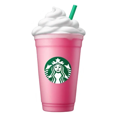pink drink with cold foam from starbucks  sticker