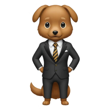 The dog went in a suit
 sticker