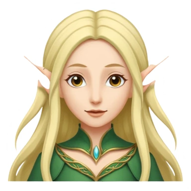 woman with long elf ears sticker