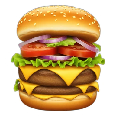 enorme hamburger sticker