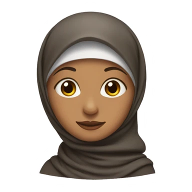 Muslim woman with headscarf sticker