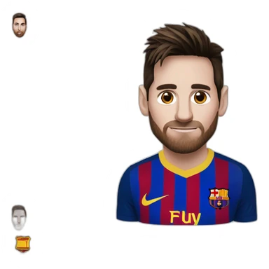 cuadro de messi sticker