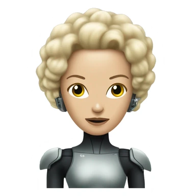 seven of nine with borg implants sticker