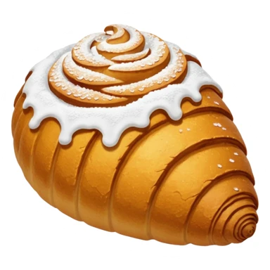 cornulete cu rahat si zahar pudra peste sticker