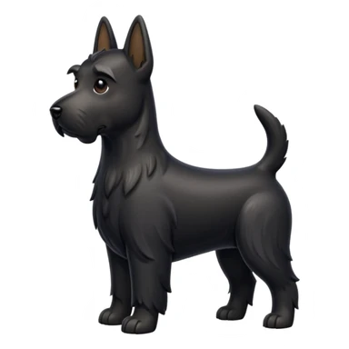 Scottie dog emoji sticker
