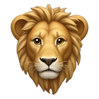 Un bœuf sur un lion avec des écouteurs sticker