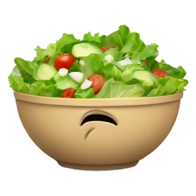 sad bowl of salad sticker