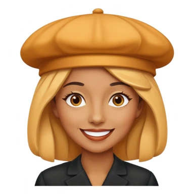 Female and Butterscotch éclair are combined ,creates a emoji  sticker