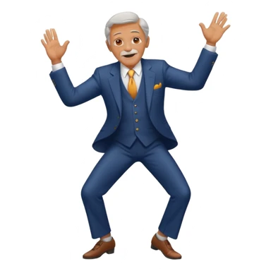 Anciano bailando sticker