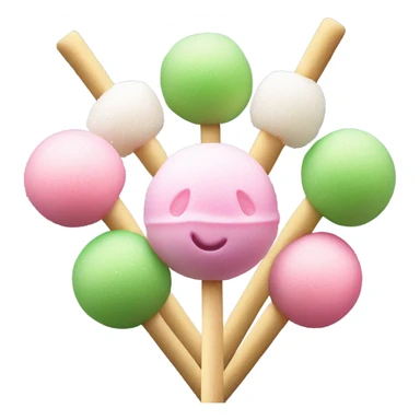 Mochi on a stick sticker