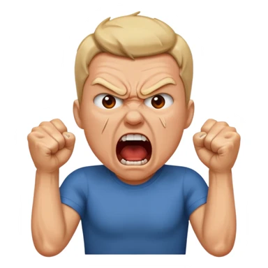 SCREAMING IN RAGE sticker