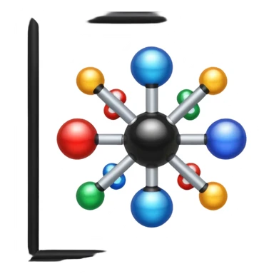 Science Lab magnet bals sticker