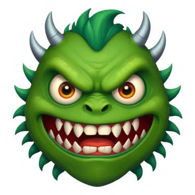 a monster with one eye in the centre of his face sticker