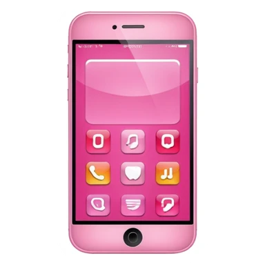 pink mobile phone sticker