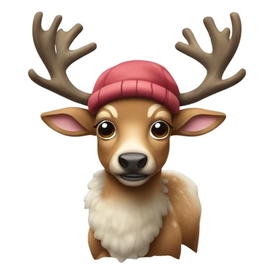 Tony tony chopper blue nose reindeer  sticker