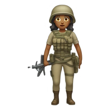 craying Woman going to war sticker