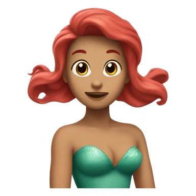 Ariel qui nage  sticker