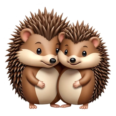 Two hedgehog in love sticker