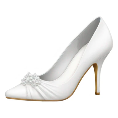 White bridal heels sticker