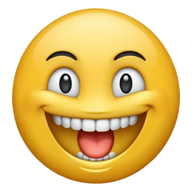 Emoji sonriendo con dientes de diamantes  sticker