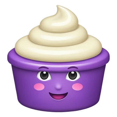 doce branco e roxo sticker