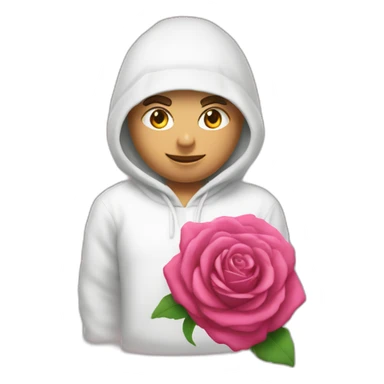 En blanc, avec un T-shirt rose d’Algérie sticker