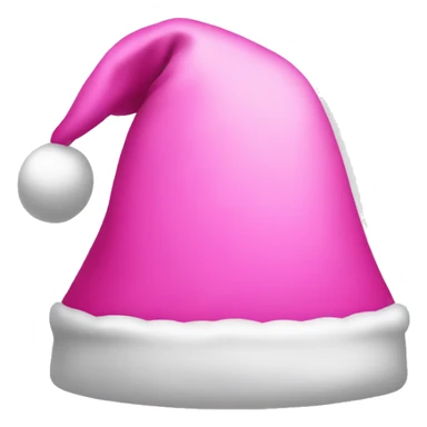 Pink Santa hat sticker