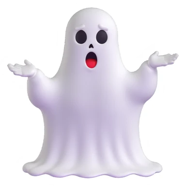 angry Casper ghost sticker
