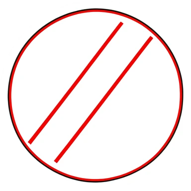 No one under 12 symbol, red circle with 12 inside with a diagonal line across it, prohibition sign sticker