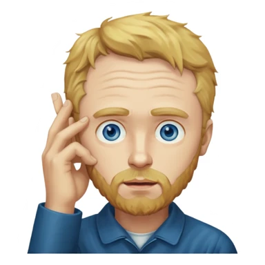 van gogh holding his ear sticker