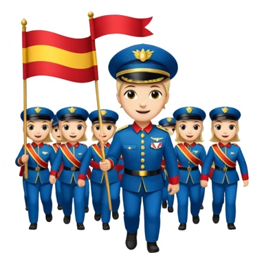 banner carrier Parade Marchers sticker