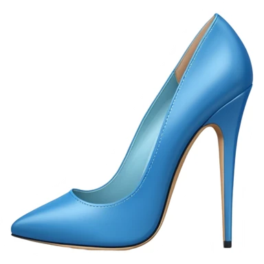 blue high-heeled shoes sticker